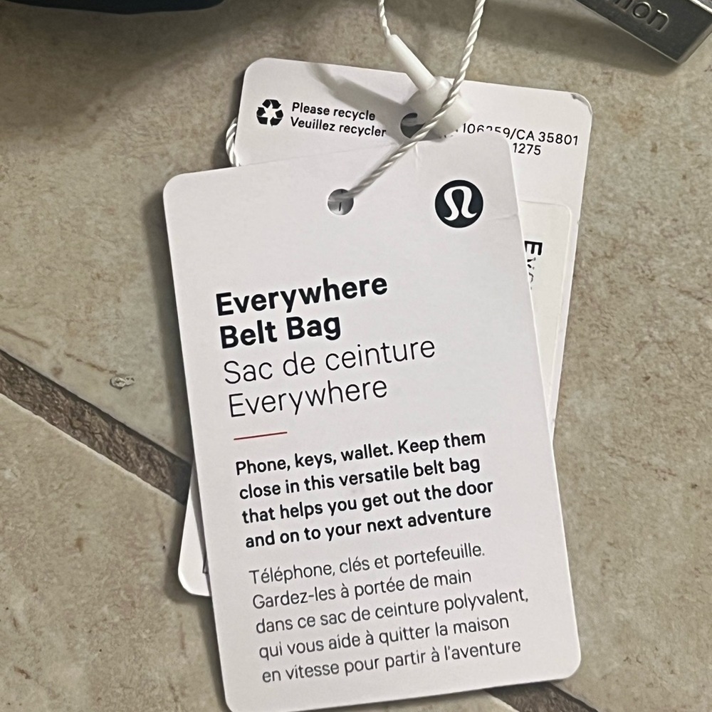 lululemon athletica black everywhere belt bag - Picture 6 of 8